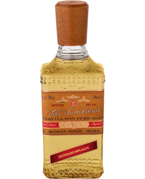 Tres Sombreros Reposado 0.7L Top Tres Sombreros Reposado 0.7L Top